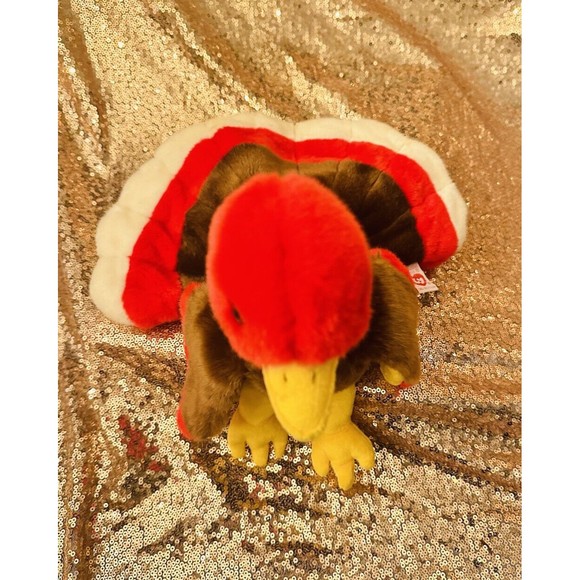 TY Beanie Buddy 9" GOBBLES the Turkey Plush Stuffed Animal Toy - Picture 2 of 6